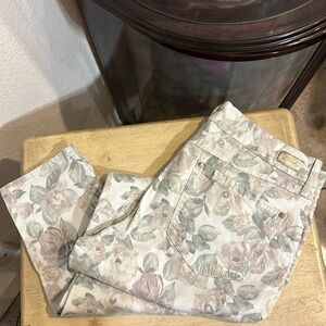 Seven Jeans  floral print high rise tummyless size 12